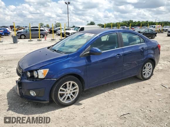 2013 Chevrolet Sonic LT with VIN 1G1JC5SH8D4151946, listed as a Copart auction lot 67515015 with 43,194 mi miles and Salvage title. Bid and sale history available at DreamBid. Image 1.