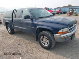 2002 Dodge Dakota SLT with VIN 1B7HG48NX2S682849, listed as a IAAI auction lot 43032345 with 192,599 mi miles and . Bid and sale history available at DreamBid. Image 1.