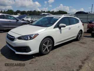 2021 Subaru Impreza Premium with VIN 4S3GTAD62M3703100, listed as a Copart auction lot 65696615 with 35,491 mi miles and Salvage title. Bid and sale history available at DreamBid. Image 1.