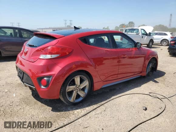 2013 Hyundai Veloster Turbo с VIN KMHTC6AE4DU106074, выставлен на аукционе Copart как лот 67664655 с пробегом 40 812 миль миль и Списание • Salvage title. История ставок и продаж доступна на DreamBid. Изображение 3.