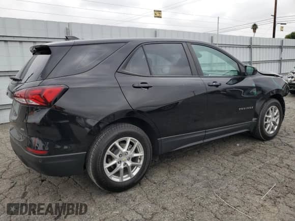 2022 Chevrolet Equinox LS with VIN 2GNAX5EV1N6126214, listed as a Copart auction lot 59555055 with 36,327 mi miles and Salvage title. Bid and sale history available at DreamBid. Image 3.