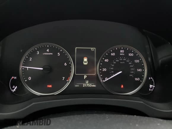 2021 Lexus IS 300 with VIN JTHC81F27M5045772, listed as a Copart auction lot 57782055 with 21,753 mi miles and Salvage title. Bid and sale history available at DreamBid. Image 9.