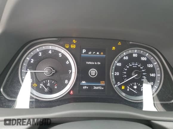 2023 Hyundai Sonata SEL с VIN KMHL64JA1PA269585, выставлен на аукционе Copart как лот 81480915 с пробегом 26 692 миль миль и Списание • Salvage title. История ставок и продаж доступна на DreamBid. Изображение 9.