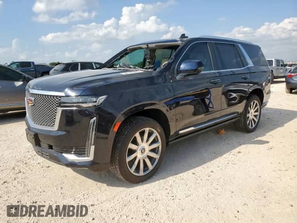 2024 Cadillac Escalade Premium Luxury Platinum z VIN 1GYS4DKL5RR300874, wystawiony jako Copart lot #59184085 z przebiegiem Nie podano mil oraz Szkoda całkowita • Salvage title. Historia ofert i sprzedaży dostępna na DreamBid. Obrazek 1.