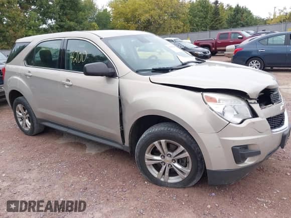 2012 Chevrolet Equinox LS z VIN 2GNALBEK1C1253121, wystawiony jako IAAI lot #43414200 z przebiegiem 143 584 mil mil oraz . Historia ofert i sprzedaży dostępna na DreamBid. Obrazek 1.