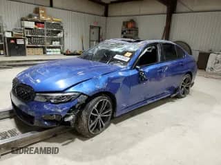 2022 BMW 3 Series M340i xDrive with VIN 3MW5U9J03N8C42806, listed as a Copart auction lot 44845055 with Not provided miles and Salvage title. Bid and sale history available at DreamBid. Image 1.