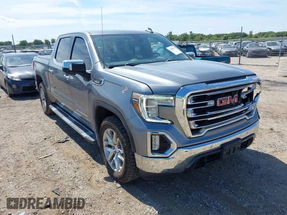2021 GMC Sierra 1500 SLT with VIN 3GTU9DET9MG334823, listed as a IAAI auction lot 43098321 with 88,435 mi miles and . Bid and sale history available at DreamBid. Image 1.