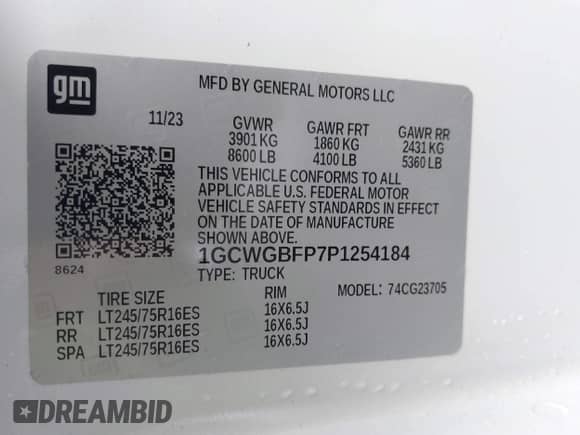 2023 Chevrolet Express Cargo с VIN 1GCWGBFP7P1254184, выставлен на аукционе IAAI как лот 42513921 с пробегом 13 626 миль миль и . История ставок и продаж доступна на DreamBid. Изображение 9.