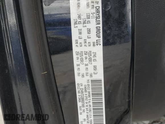 2011 Dodge Grand Caravan R/T with VIN 2D4RN7DG9BR697009, listed as a Copart auction lot 42514555 with 134,949 mi miles and Salvage title. Bid and sale history available at DreamBid. Image 15.