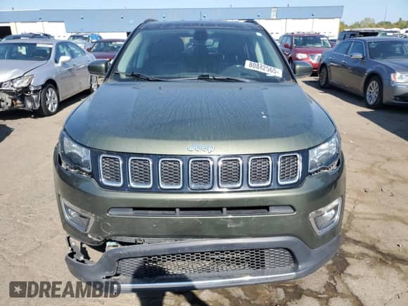 2019 Jeep Compass Limited с VIN 3C4NJDCB4KT791985, выставлен на аукционе Copart как лот 80882565 с пробегом 57 862 миль миль и Чистый • Clean title. История ставок и продаж доступна на DreamBid. Изображение 5.