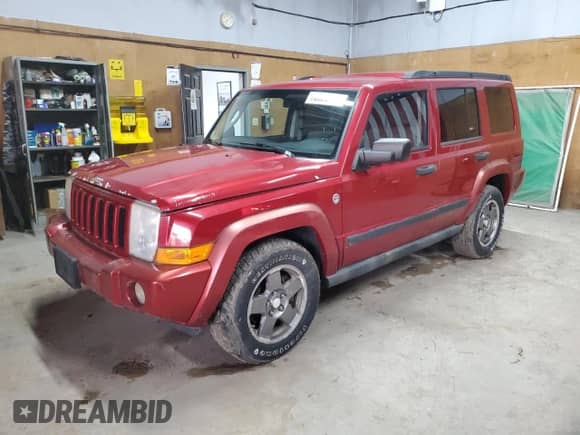 2006 Jeep Commander z VIN 1J8HG48N76C230575, wystawiony jako Copart lot #70628105 z przebiegiem 214 231 mil mil oraz Czysty tytuł • Clean title. Historia ofert i sprzedaży dostępna na DreamBid. Obrazek 1.