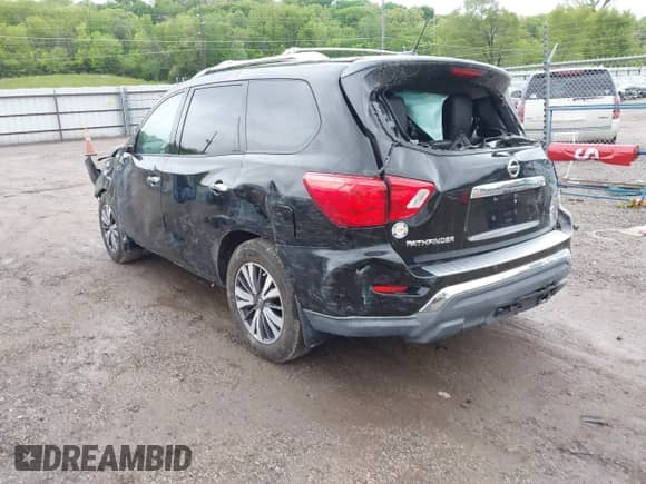 2017 Nissan Pathfinder SV with VIN 5N1DR2MMXHC675442, listed as a IAAI auction lot 42309321 with 48,343 mi miles and . Bid and sale history available at DreamBid. Image 3.