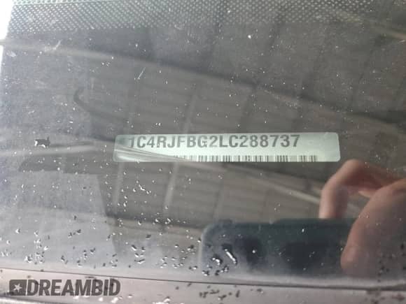 2020 Jeep Grand Cherokee Limited с VIN 1C4RJFBG2LC288737, выставлен на аукционе Copart как лот 81410785 с пробегом 98 439 миль миль и Чистый • Clean title. История ставок и продаж доступна на DreamBid. Изображение 13.