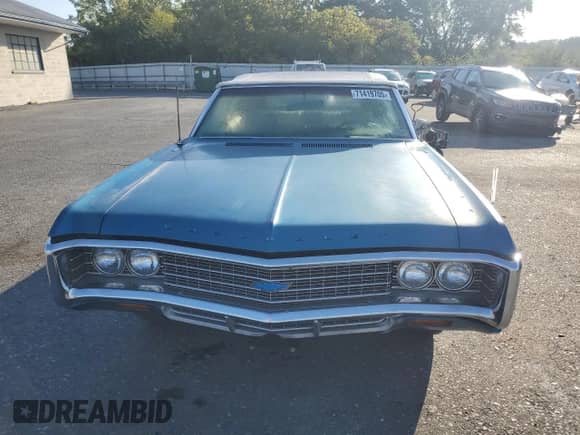 1969 Chevrolet Impala z VIN 164679T033832, wystawiony jako Copart lot #71419705 z przebiegiem 88 475 mil mil oraz Czysty tytuł • Clean title. Historia ofert i sprzedaży dostępna na DreamBid. Obrazek 5.