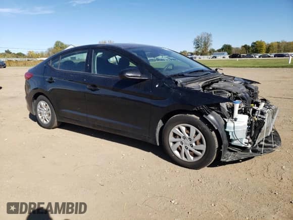2018 Hyundai Elantra SE z VIN 5NPD74LF0JH393328, wystawiony jako Copart lot #82398555 z przebiegiem 69 280 mil mil oraz Szkoda całkowita • Salvage title. Historia ofert i sprzedaży dostępna na DreamBid. Obrazek 4.