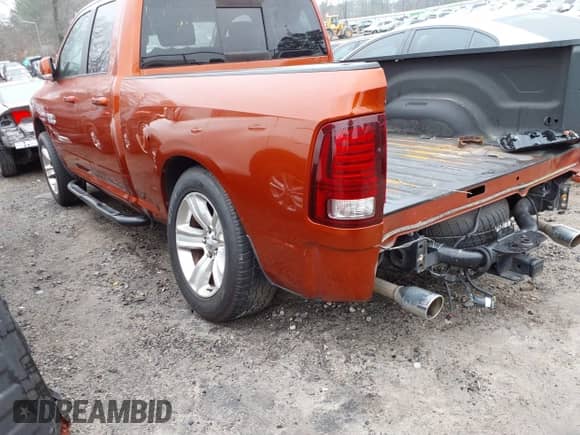 2013 Ram 1500 Sport with VIN 1C6RR6HT8DS574281, listed as a IAAI auction lot 41434698 with 61,879 mi miles and . Bid and sale history available at DreamBid. Image 3.