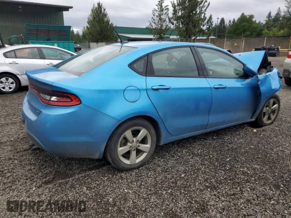 2016 Dodge Dart SXT Sport Rallye with VIN 1C3CDFFA8GD820371, listed as a Copart auction lot 68885165 with 129,297 mi miles and Salvage title. Bid and sale history available at DreamBid. Image 3.