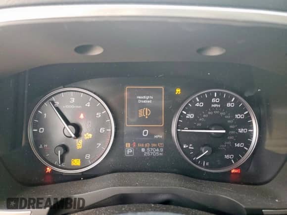 2023 Subaru Ascent Limited with VIN 4S4WMAUD4P3415313, listed as a Copart auction lot 62785155 with 25,705 mi miles and Salvage title. Bid and sale history available at DreamBid. Image 9.