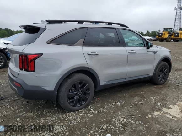 2023 Kia Sorento X-Line S with VIN 5XYRLDLC8PG176584, listed as a Copart auction lot 60983495 with 35,322 mi miles and Salvage title. Bid and sale history available at DreamBid. Image 3.