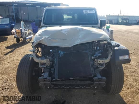2022 Jeep Wrangler Unlimited Willys with VIN 1C4HJXDN0NW255976, listed as a Copart auction lot 68219535 with 18,056 mi miles and Salvage title. Bid and sale history available at DreamBid. Image 5.