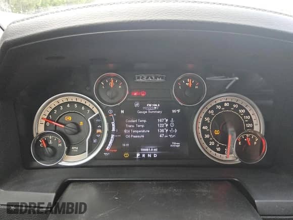 2014 Ram 1500 Sport z VIN 1C6RR7UT6ES307962, wystawiony jako Copart lot #55524205 z przebiegiem 104 031 mil mil oraz Czysty tytuł • Clean title. Historia ofert i sprzedaży dostępna na DreamBid. Obrazek 9.