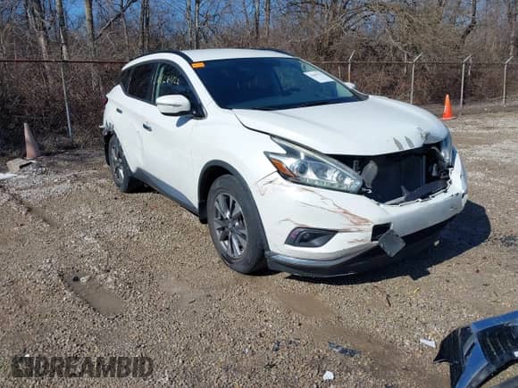2015 Nissan Murano S with VIN 5N1AZ2MH9FN230424, listed as a IAAI auction lot 41661722 with 104,475 mi miles and . Bid and sale history available at DreamBid. Image 1.