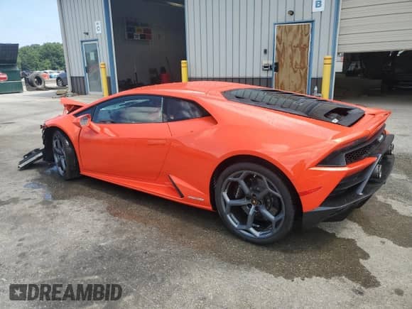 2020 Lamborghini Huracan with VIN ZHWUF4ZF5LLA13094, listed as a Copart auction lot 68469475 with Not provided miles and Salvage title. Bid and sale history available at DreamBid. Image 2.