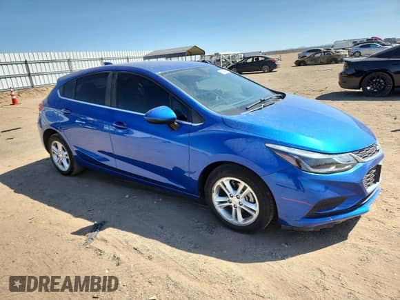 2018 Chevrolet Cruze LT with VIN 3G1BE6SM3JS615853, listed as a Copart auction lot 80644385 with 20,848 mi miles and Salvage title. Bid and sale history available at DreamBid. Image 4.