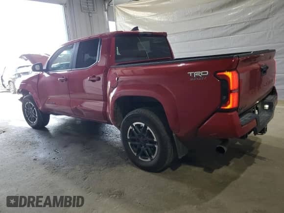 2024 Toyota Tacoma SR5 with VIN 3TYLB5JN8RT009946, listed as a Copart auction lot 62563025 with 17,752 mi miles and Salvage title. Bid and sale history available at DreamBid. Image 2.