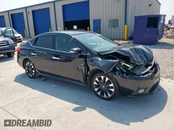 2017 Nissan Sentra SR with VIN 3N1AB7AP4HY400375, listed as a Copart auction lot 72025235 with 101,110 mi miles and Salvage title. Bid and sale history available at DreamBid. Image 4.