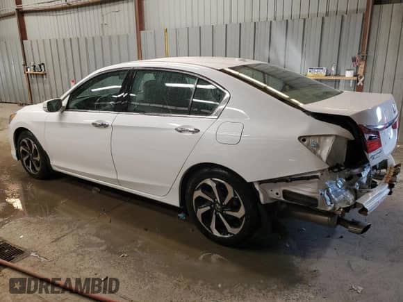 2016 Honda Accord EX-L with VIN 1HGCR3F02GA002379, listed as a Copart auction lot 90013575 with 110,091 mi miles and Salvage title. Bid and sale history available at DreamBid. Image 2.