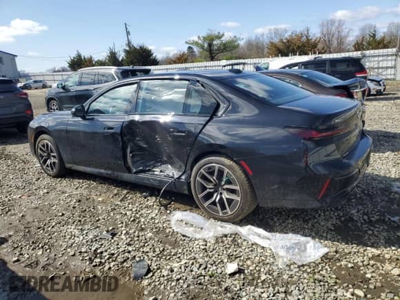 2023 BMW 7 Series 760i xDrive with VIN WBA33EJ02PCM26276, listed as a Copart auction lot 50979415 with 25,648 mi miles and Salvage title. Bid and sale history available at DreamBid. Image 2.