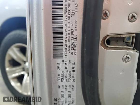 2018 Ram 1500 Sport with VIN 1C6RR7UT2JS187667, listed as a Copart auction lot 63573575 with 150,266 mi miles and Salvage title. Bid and sale history available at DreamBid. Image 12.