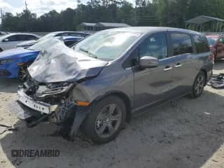 2024 Honda Odyssey EX с VIN 5FNRL6H56RB027249, выставлен на аукционе Copart как лот 52386114 с пробегом 1 319 миль миль и Списание • Salvage title. История ставок и продаж доступна на DreamBid. Изображение 1.