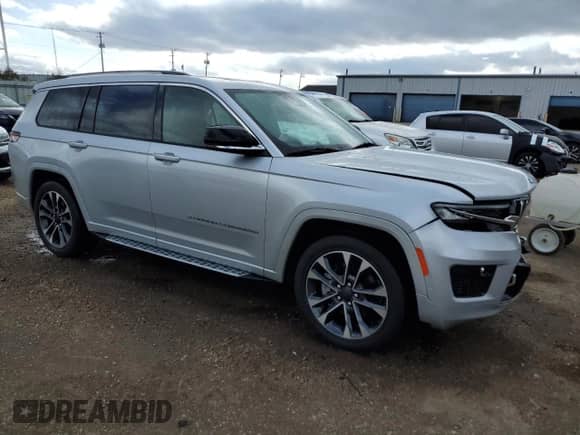 2022 Jeep Grand Cherokee Overland с VIN 1C4RJKDG7N8513455, выставлен на аукционе Copart как лот 52157695 с пробегом 42 087 миль миль и Списание • Salvage title. История ставок и продаж доступна на DreamBid. Изображение 4.