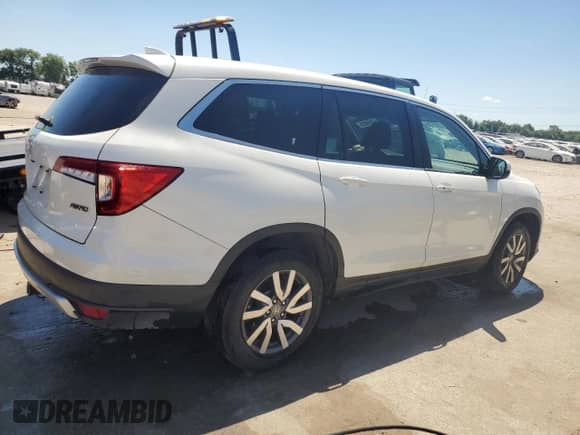 2019 Honda Pilot EX with VIN 5FNYF6H31KB081310, listed as a Copart auction lot 63064695 with 98,860 mi miles and Salvage title. Bid and sale history available at DreamBid. Image 3.