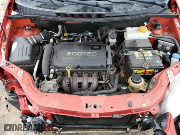 2010 Chevrolet Aveo 2LT with VIN KL1TG6DE2AB085843, listed as a Copart auction lot 80517144 with 129,904 mi miles and Salvage title. Bid and sale history available at DreamBid. Image 11.