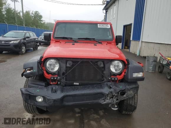 2022 Jeep Wrangler Unlimited Sport S with VIN 1C4HJXDG9NW199764, listed as a Copart auction lot 65382285 with 79,018 mi miles and Salvage title. Bid and sale history available at DreamBid. Image 5.