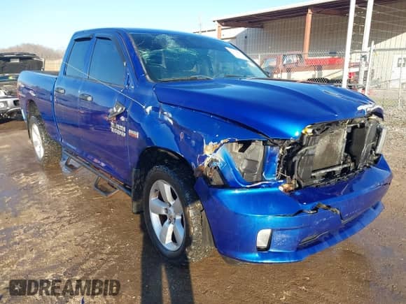 2014 Ram 1500 Tradesman with VIN 1C6RR7FTXES354554, listed as a IAAI auction lot 41753881 with 163,972 mi miles and . Bid and sale history available at DreamBid. Image 1.