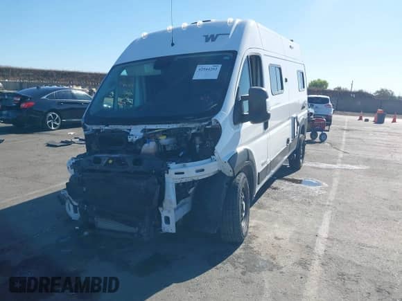 2021 Ram ProMaster Cargo с VIN 3C6LRVDG5ME561547, выставлен на аукционе IAAI как лот 42944202 с пробегом 60 155 миль миль и . История ставок и продаж доступна на DreamBid. Изображение 2.