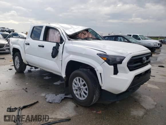 2024 Toyota Tacoma SR with VIN 3TYKD5HN5RT010399, listed as a Copart auction lot 65425115 with Not provided miles and Salvage title. Bid and sale history available at DreamBid. Image 4.