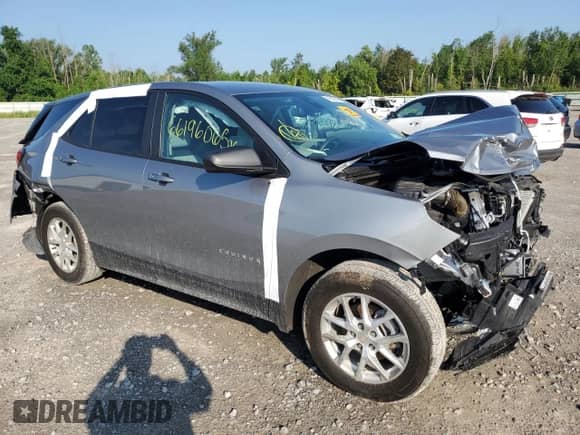 2023 Chevrolet Equinox LS z VIN 3GNAXSEG4PL175521, wystawiony jako Copart lot #66196065 z przebiegiem Nie podano mil oraz Szkoda całkowita • Salvage title. Historia ofert i sprzedaży dostępna na DreamBid. Obrazek 4.