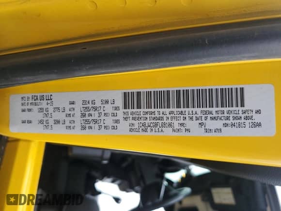 2015 Jeep Wrangler Rubicon with VIN 1C4BJWCG8FL691061, listed as a Copart auction lot 56528213 with 100,927 mi miles and . Bid and sale history available at DreamBid. Image 14.