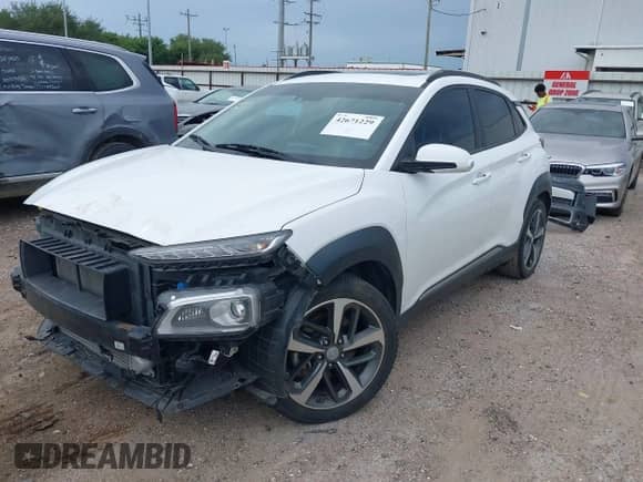 2021 Hyundai Kona Limited with VIN KM8K33A58MU743575, listed as a IAAI auction lot 42671229 with 68,012 mi miles and . Bid and sale history available at DreamBid. Image 2.