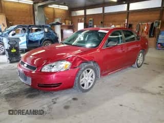 2013 Chevrolet Impala LT с VIN 2G1WB5E35D1147390, выставлен на аукционе Copart как лот 82138525 с пробегом 119 068 миль миль и Списание • Salvage title. История ставок и продаж доступна на DreamBid. Изображение 1.