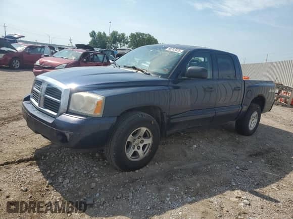 2006 Dodge Dakota SLT with VIN 1D7HW48N96S521312, listed as a Copart auction lot 68703435 with 178,356 mi miles and Salvage title. Bid and sale history available at DreamBid. Image 1.