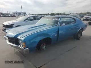1971 Chevrolet Chevelle с VIN 136371B136121, выставлен на аукционе Copart как лот 49047484 с пробегом 84 325 миль миль и Списание • Salvage title. История ставок и продаж доступна на DreamBid. Изображение 1.
