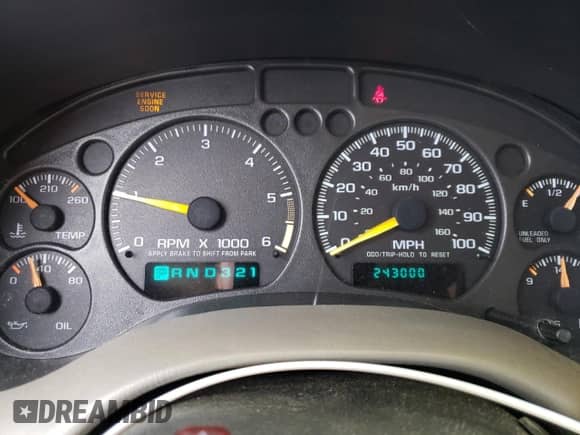 1999 Chevrolet Blazer LS z VIN 1GNCS13W7X2194643, wystawiony jako Copart lot #58182655 z przebiegiem 243 000 mil mil oraz Szkoda całkowita • Salvage title. Historia ofert i sprzedaży dostępna na DreamBid. Obrazek 9.