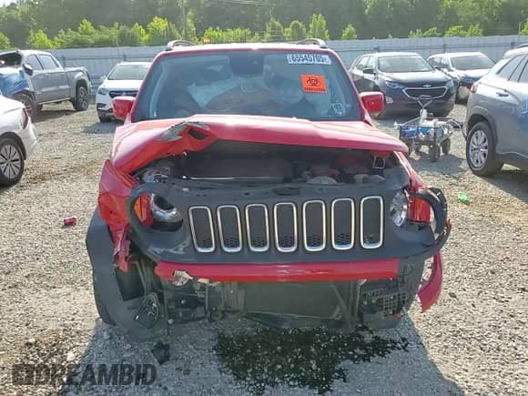2018 Jeep Renegade Latitude with VIN ZACCJABB8JPH05350, listed as a Copart auction lot 65545705 with 66,020 mi miles and Salvage title. Bid and sale history available at DreamBid. Image 14.