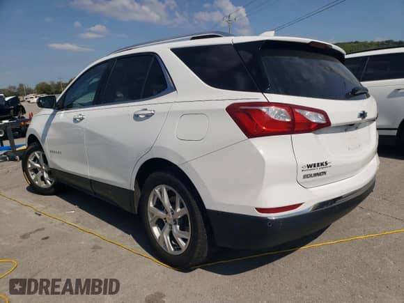 2021 Chevrolet Equinox Premier with VIN 3GNAXNEV2MS140879, listed as a Copart auction lot 85276505 with 44,034 mi miles and Salvage title. Bid and sale history available at DreamBid. Image 2.